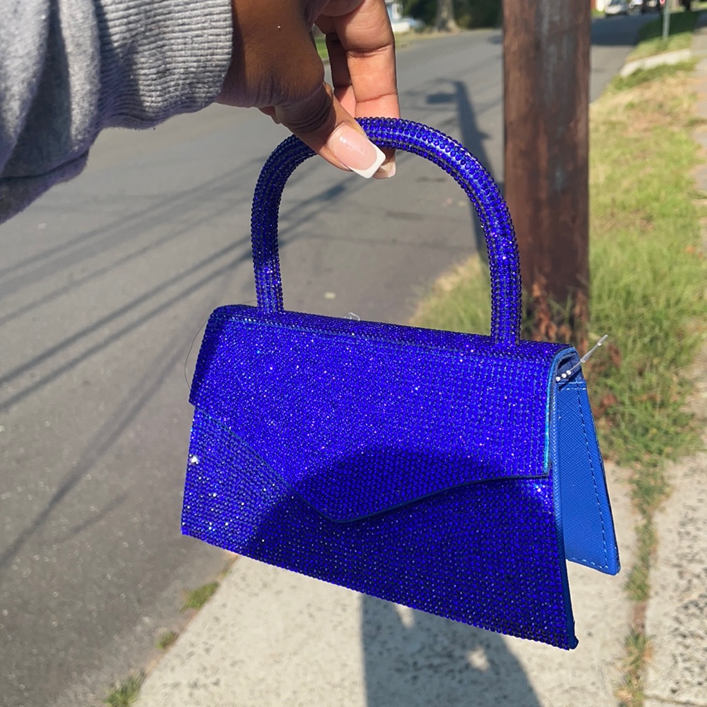 Royal Blue Shimmery Bag